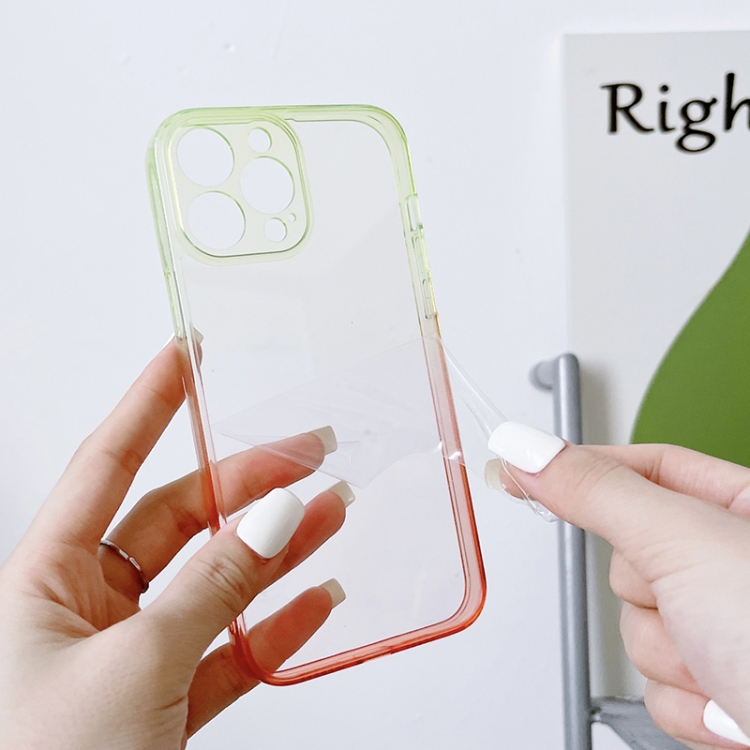 For iPhone 11 Pro Acrylic Gradient Phone Case (Blue Pink) For iPhone 11 Pro Acrylic Gradient Phone Case (Blue Pink)