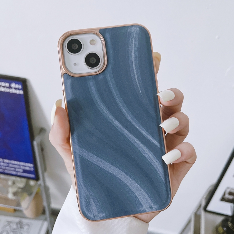 For iPhone 14 Nano Electroplating Protective Phone Case (Ice Crystal Blue) For iPhone 14 Nano Electroplating Protective Phone Case (Ice Crystal Blue)