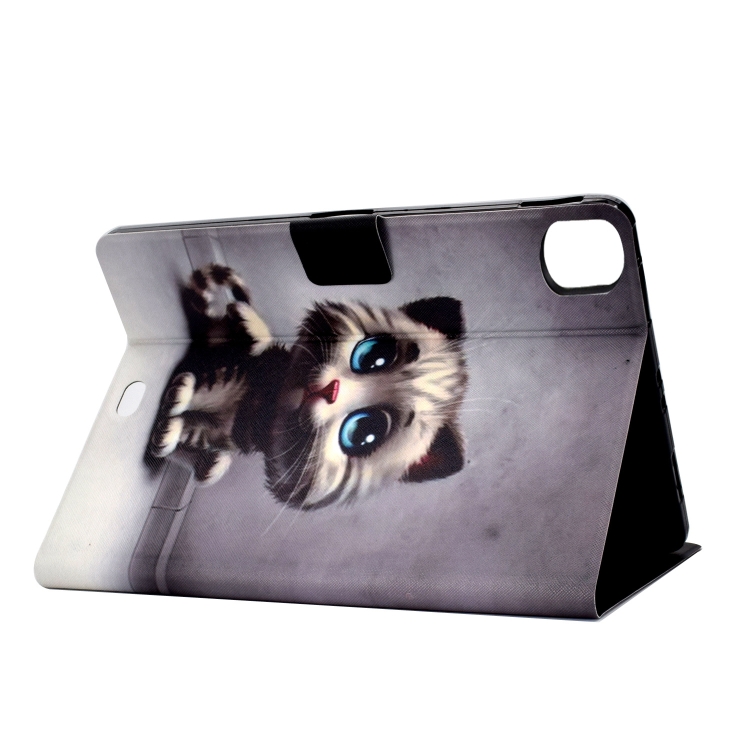 For iPad Pro 11 2020 Electric Pressed TPU Left and Right Open Flat Leather Tablet Case with Sleep Function & Card Buckle Anti-skid Strip(Pet Cat) For iPad Pro 11 2020 Electric Pressed TPU Left and Right Open Flat Leather Tablet Case with Sleep Function & Card Buckle Anti-skid Strip(Pet Cat)