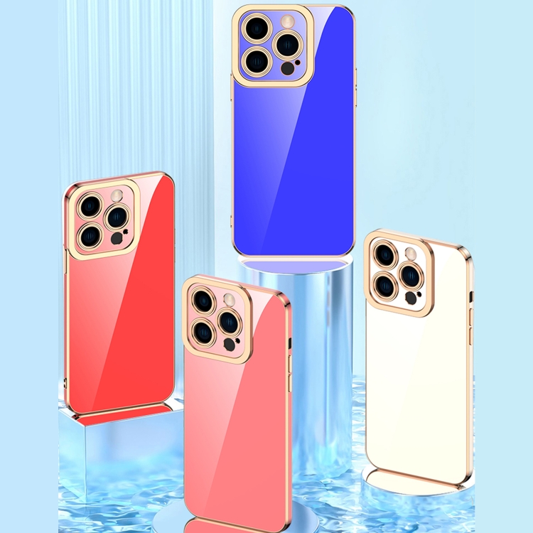 For iPhone 14 6D Electroplated Lens Protective Phone Case (White) For iPhone 14 6D Electroplated Lens Protective Phone Case (White)
