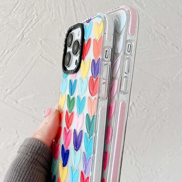 For iPhone 11 Pro Max Doodle Colorful Lvoe TPU Phone Case (Pink) For iPhone 11 Pro Max Doodle Colorful Lvoe TPU Phone Case (Pink)
