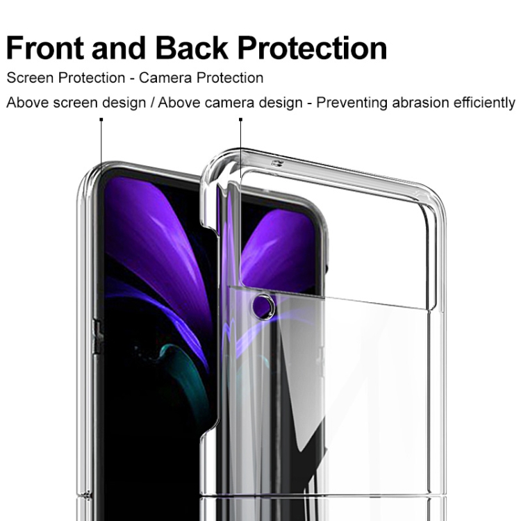 For Samsung Galaxy Z Flip4 5G IMAK Wing II Wear-resisting Crystal Pro PC Protective Phone Case For Samsung Galaxy Z Flip4 5G IMAK Wing II Wear-resisting Crystal Pro PC Protective Phone Case