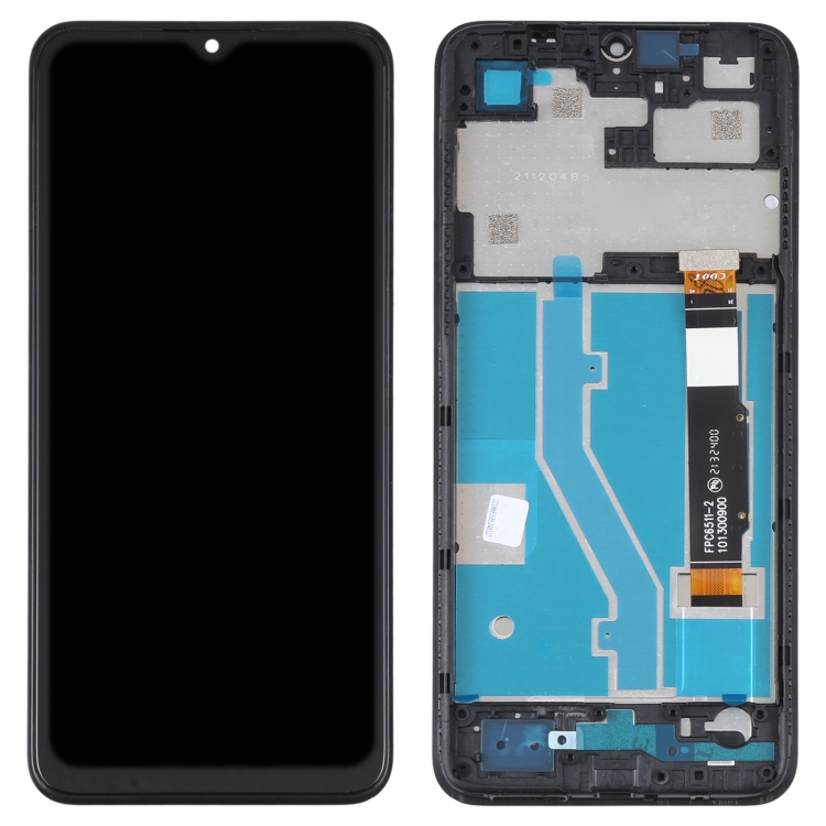 LCD Screen and Digitizer Full Assembly with Frame For TCL 30E/30 SE