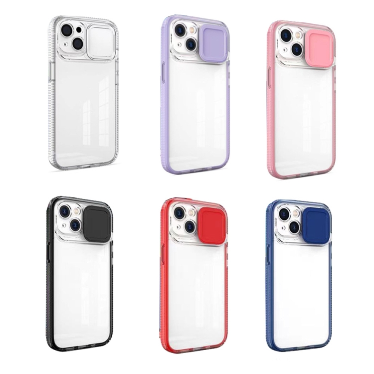 For iPhone 14 Pro Sliding Camera Phone Case(Pink) For iPhone 14 Pro Sliding Camera Phone Case(Pink)