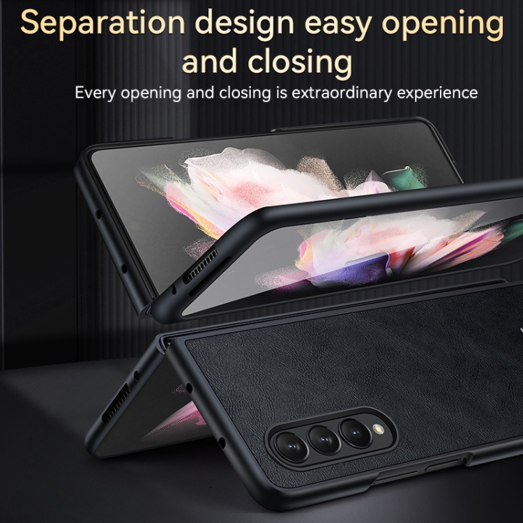 For Samsung Galaxy Z Fold4 SULADA Shockproof TPU + Handmade Leather Protective Case(Green) For Samsung Galaxy Z Fold4 SULADA Shockproof TPU + Handmade Leather Protective Case(Green)