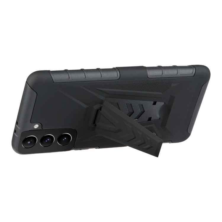 For Samsung Galaxy S21+ 5G Back Belt Clip Phone Case(Black) For Samsung Galaxy S21+ 5G Back Belt Clip Phone Case(Black)