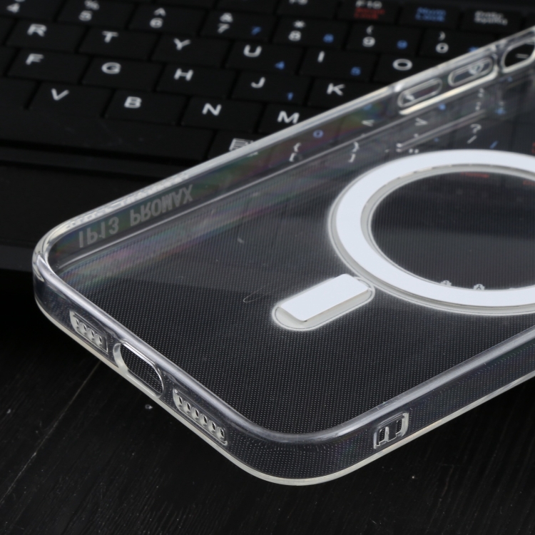 For iPhone 14 Pro TPU Shockproof Protective Magnetic Magsafe Case(Transparent) For iPhone 14 Pro TPU Shockproof Protective Magnetic Magsafe Case(Transparent)