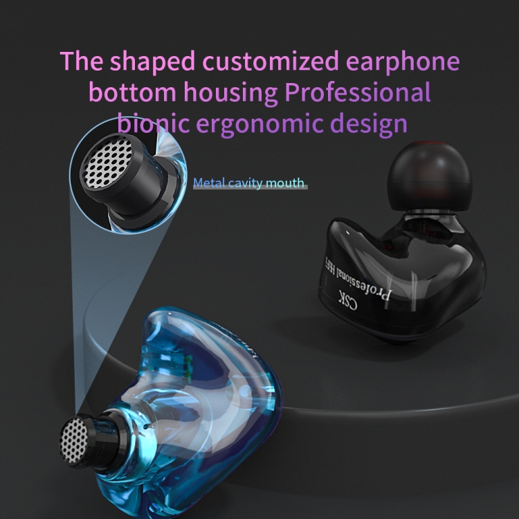 CVJ-CSK In-Ear Dynamic Music Running Sports Wired Headphone, Style:3.5mm Without Mic(Purple Blue) CVJ-CSK In-Ear Dynamic Music Running Sports Wired Headphone, Style:3.5mm Without Mic(Purple Blue)