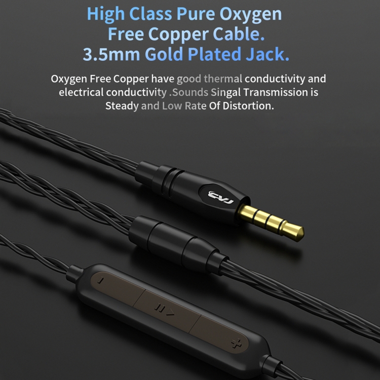 CVJ-CSN In-Ear Dual Magnetic Circuit Dynamic HIFI Wired Earphone, Style:With Mic(Black) CVJ-CSN In-Ear Dual Magnetic Circuit Dynamic HIFI Wired Earphone, Style:With Mic(Black)