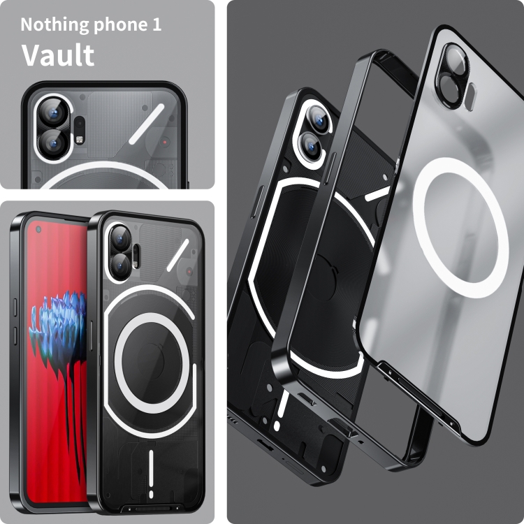 Phone Case TingYR Funda Para Nothing Phone 1, Soporte Giratorio De Anillo De 360 Grados, Cubierta De Teléfono A Prueba De Golpes De TPU/PC, Carcasa Para Nothing Funda Cmf Phone 1