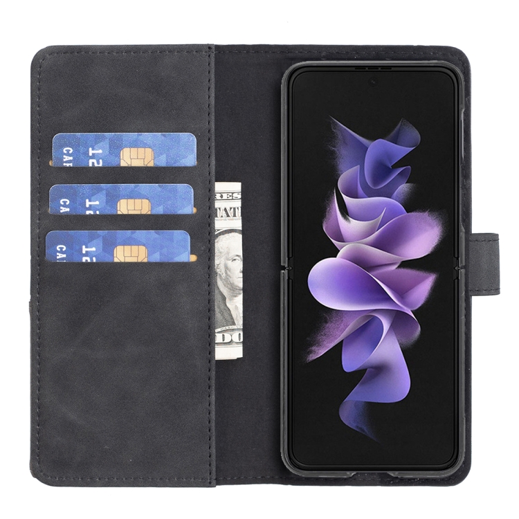 For Samsung Galaxy Z Fold4 BF05 Magnetic Buckle Rhombus Texture Leather Phone Case(Black) For Samsung Galaxy Z Fold4 BF05 Magnetic Buckle Rhombus Texture Leather Phone Case(Black)
