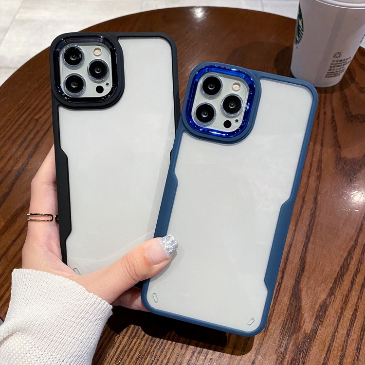 For iPhone 14 Pro Transparent Acrylic + TPU Phone Case(Black) For iPhone 14 Pro Transparent Acrylic + TPU Phone Case(Black)