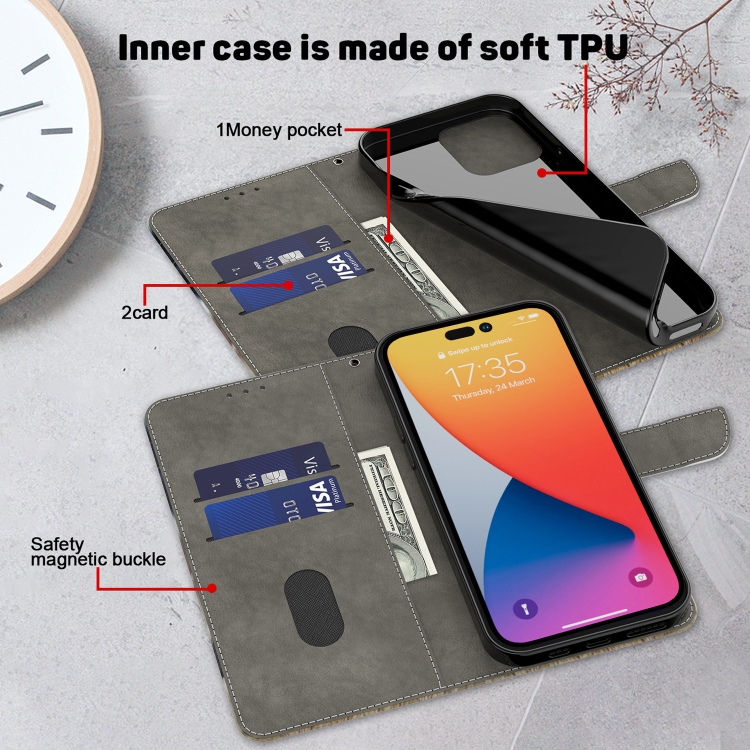 For iPhone 14 Pro 3D Painted Leather Phone Case(Naughty Cat) For iPhone 14 Pro 3D Painted Leather Phone Case(Naughty Cat)