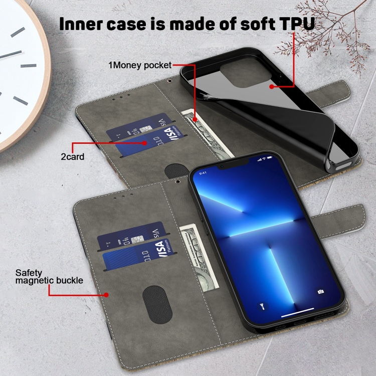 For iPhone 13 mini 3D Painted Leather Phone Case (Naughty Cat) For iPhone 13 mini 3D Painted Leather Phone Case (Naughty Cat)