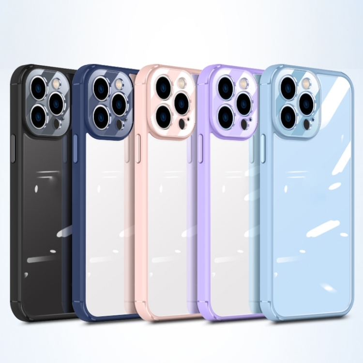 For iPhone 14 Pro Acrylic Transparent PC Phone Case(Purple) For iPhone 14 Pro Acrylic Transparent PC Phone Case(Purple)