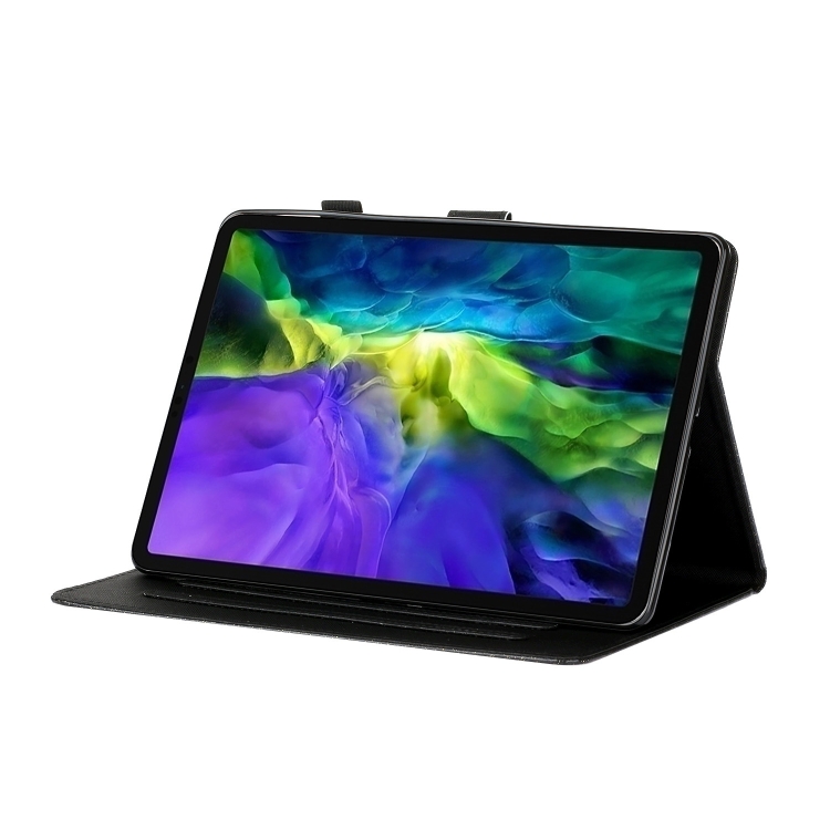 For iPad Pro 11 inch 2020 Glitter Left and Right Flat Leather Tablet Case with Sleep Function & Card Slot & Buckle Anti-skid Strip and Bracket(Blue) For iPad Pro 11 inch 2020 Glitter Left and Right Flat Leather Tablet Case with Sleep Function & Card Slot & Buckle Anti-skid Strip and Bracket(Blue)