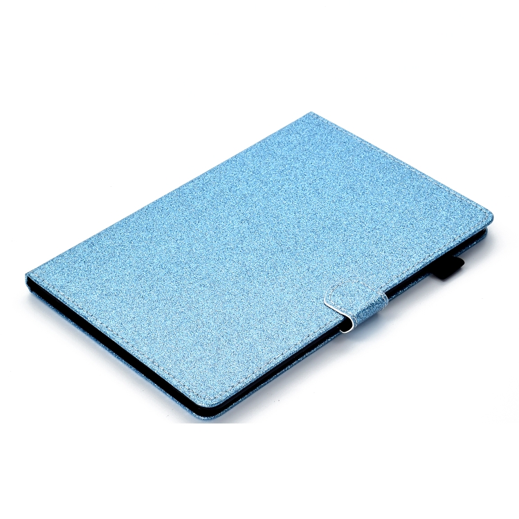 For iPad Pro 11 inch 2020 Glitter Left and Right Flat Leather Tablet Case with Sleep Function & Card Slot & Buckle Anti-skid Strip and Bracket(Blue) For iPad Pro 11 inch 2020 Glitter Left and Right Flat Leather Tablet Case with Sleep Function & Card Slot & Buckle Anti-skid Strip and Bracket(Blue)