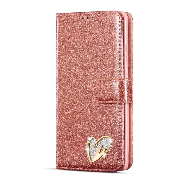 For Samsung Galaxy S21 Ultra 5G Glitter Powder Love Leather Phone Case(Pink) For Samsung Galaxy S21 Ultra 5G Glitter Powder Love Leather Phone Case(Pink)