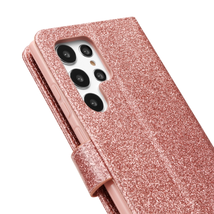 For Samsung Galaxy S22 5G Glitter Powder Love Leather Phone Case(Pink) For Samsung Galaxy S22 5G Glitter Powder Love Leather Phone Case(Pink)