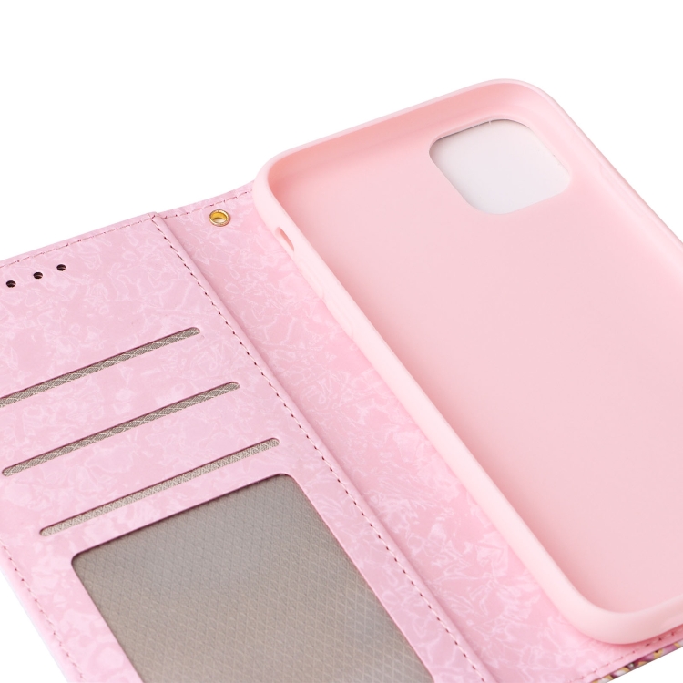 For iPhone 13 mini Bronzing Painting RFID Leather Case (Pastoral Rose)