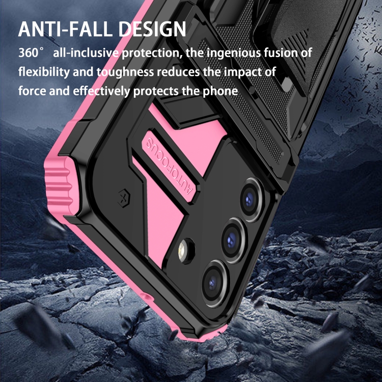 For Samsung Galaxy S22 5G King Kong Back Clip Series Holder Phone Case(Pink) For Samsung Galaxy S22 5G King Kong Back Clip Series Holder Phone Case(Pink)