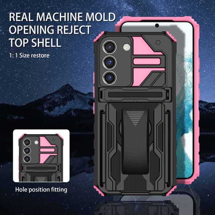 For Samsung Galaxy S22 5G King Kong Back Clip Series Holder Phone Case(Pink) For Samsung Galaxy S22 5G King Kong Back Clip Series Holder Phone Case(Pink)