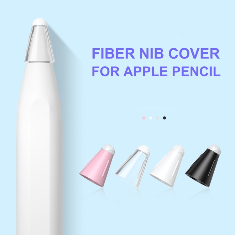 8 PCS / Set Fiber Texture Nib Protector For Apple Pencil(White) 8 PCS / Set Fiber Texture Nib Protector For Apple Pencil(White)