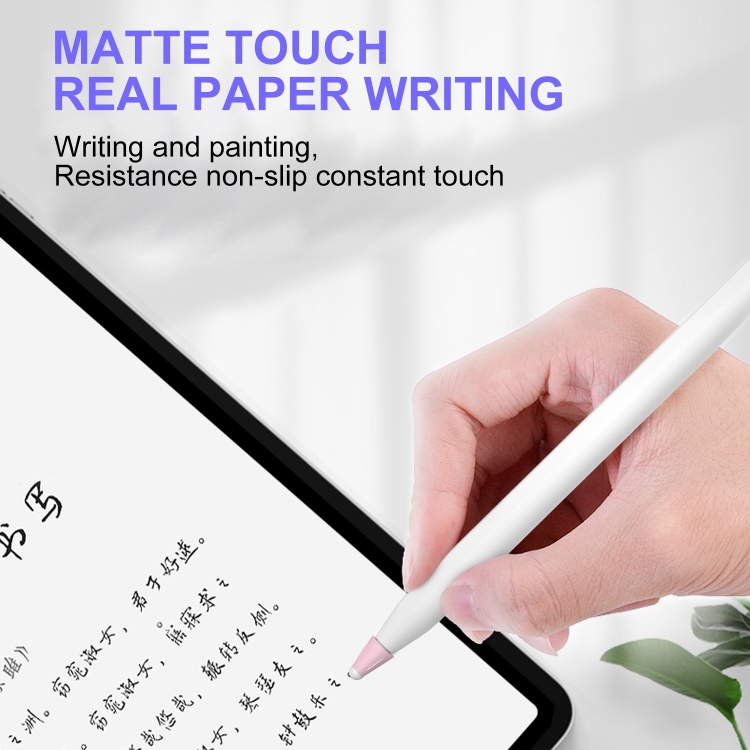 8 PCS / Set Fiber Texture Nib Protector For Apple Pencil(White) 8 PCS / Set Fiber Texture Nib Protector For Apple Pencil(White)