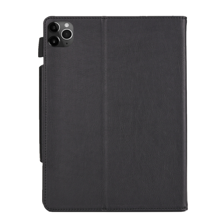For iPad Pro 11 (2020) & (2018) Big Metal Button Business Tablet PC Protective Leather Case with Bracket & Card Slot & Photo Holder & Wallet(Black) For iPad Pro 11 (2020) & (2018) Big Metal Button Business Tablet PC Protective Leather Case with Bracket & Card Slot & Photo Holder & Wallet(Black)