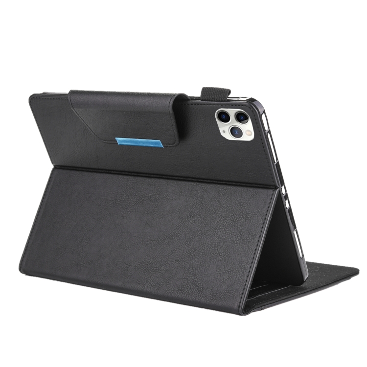 For iPad Pro 11 (2020) & (2018) Big Metal Button Business Tablet PC Protective Leather Case with Bracket & Card Slot & Photo Holder & Wallet(Black) For iPad Pro 11 (2020) & (2018) Big Metal Button Business Tablet PC Protective Leather Case with Bracket & Card Slot & Photo Holder & Wallet(Black)