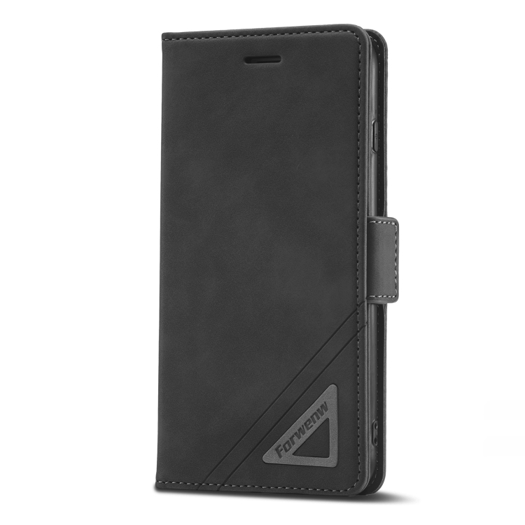For iPhone SE 2022 / SE 2020 / 8 / 7 Forwenw Dual-side Buckle Leather Phone Case(Black) For iPhone SE 2022 / SE 2020 / 8 / 7 Forwenw Dual-side Buckle Leather Phone Case(Black)