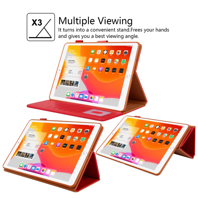 For iPad Pro 11 (2020) & (2018) Small Metal Button Magnetic Attraction Tablet PC Protective Leather Case with Deformable Bracket & Handle & Card Slots & Pen Slot & Sleep / Wake-up Function(Red) For iPad Pro 11 (2020) & (2018) Small Metal Button Magnetic Attraction Tablet PC Protective Leather Case with Deformable Bracket & Handle & Card Slots & Pen Slot & Sleep / Wake-up Function(Red)