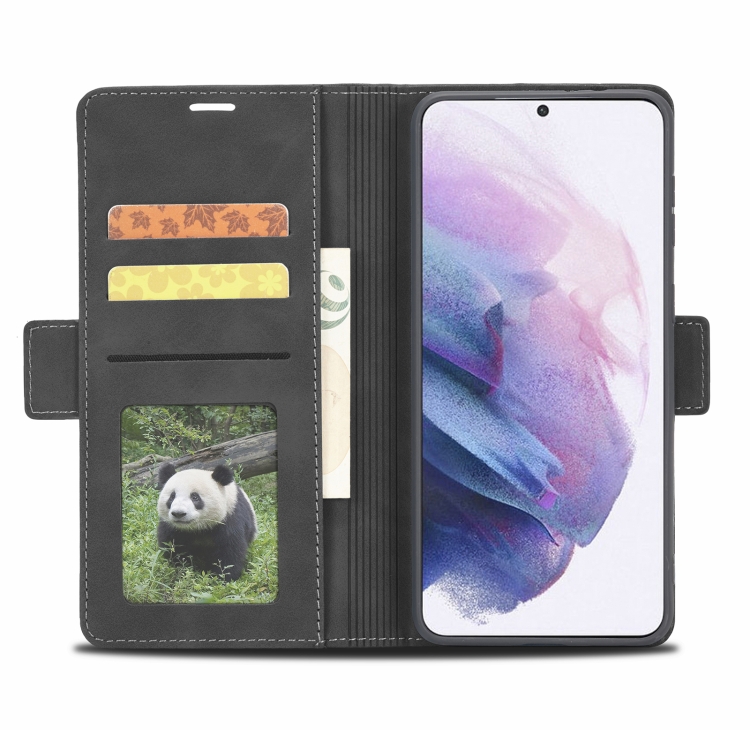 For Samsung Galaxy S21+ 5G Forwenw Dual-side Buckle Leather Phone Case(Black) For Samsung Galaxy S21+ 5G Forwenw Dual-side Buckle Leather Phone Case(Black)