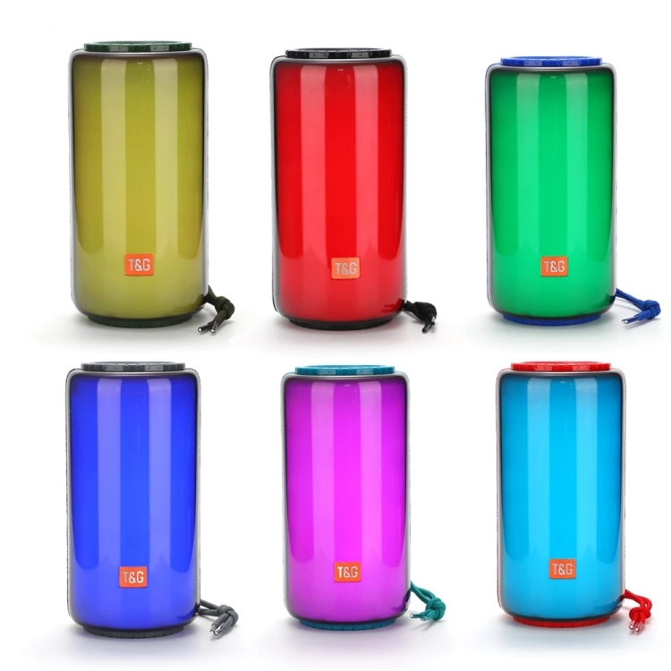 T&G TG639 10W Portable LED Light TWS Wireless Bluetooth Speaker(Light Blue)