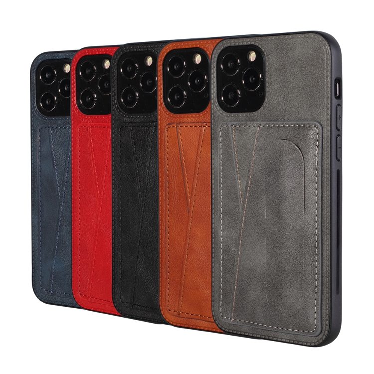 For iPhone 14 PU Leather Card Slot Phone Case (Blue) For iPhone 14 PU Leather Card Slot Phone Case (Blue)