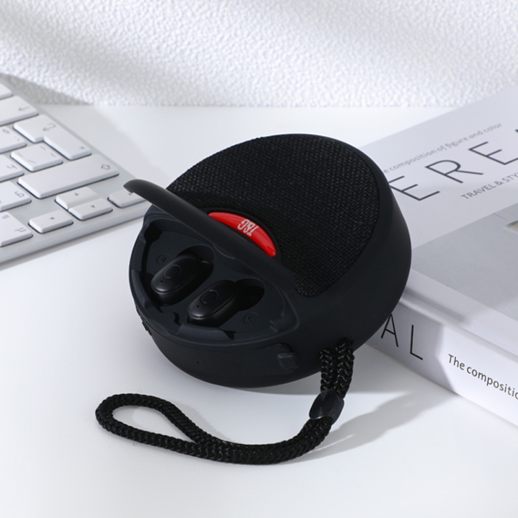 T&G TG808 2 in 1 Mini Wireless Bluetooth Speaker Wireless Headphones(Black)