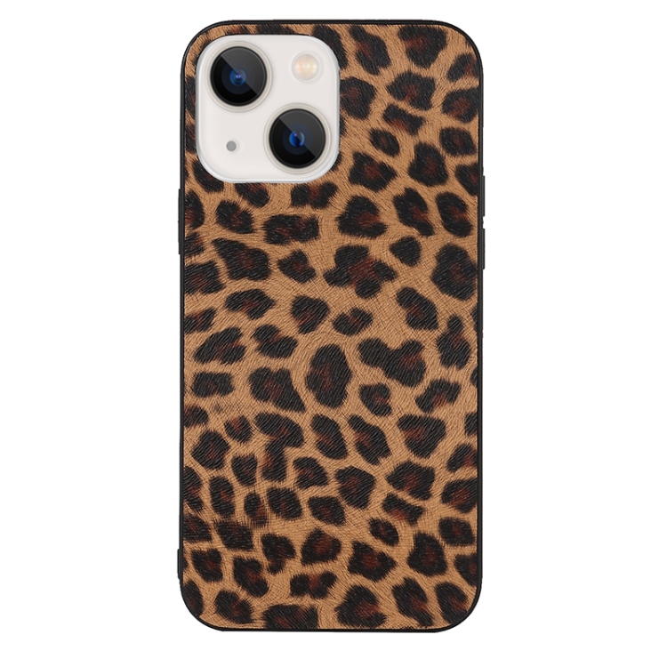 For iPhone 14 TPU Leather Phone Case (Yellow Leopard Texture) For iPhone 14 TPU Leather Phone Case (Yellow Leopard Texture)