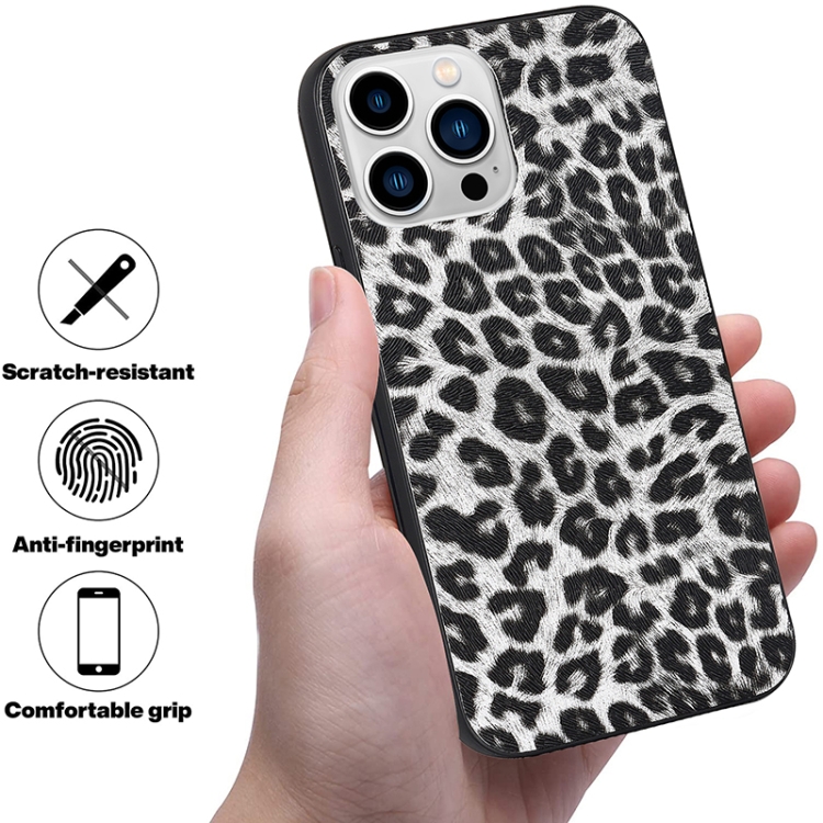 For iPhone 11 Pro TPU Leather Phone Case (White Leopard Texture) For iPhone 11 Pro TPU Leather Phone Case (White Leopard Texture)