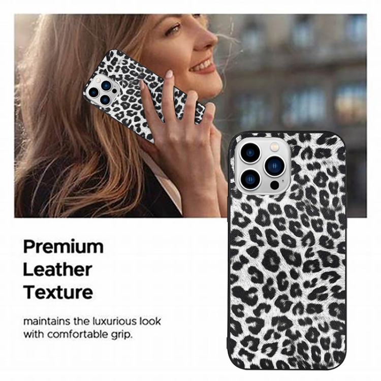 For iPhone 11 Pro TPU Leather Phone Case (White Leopard Texture) For iPhone 11 Pro TPU Leather Phone Case (White Leopard Texture)