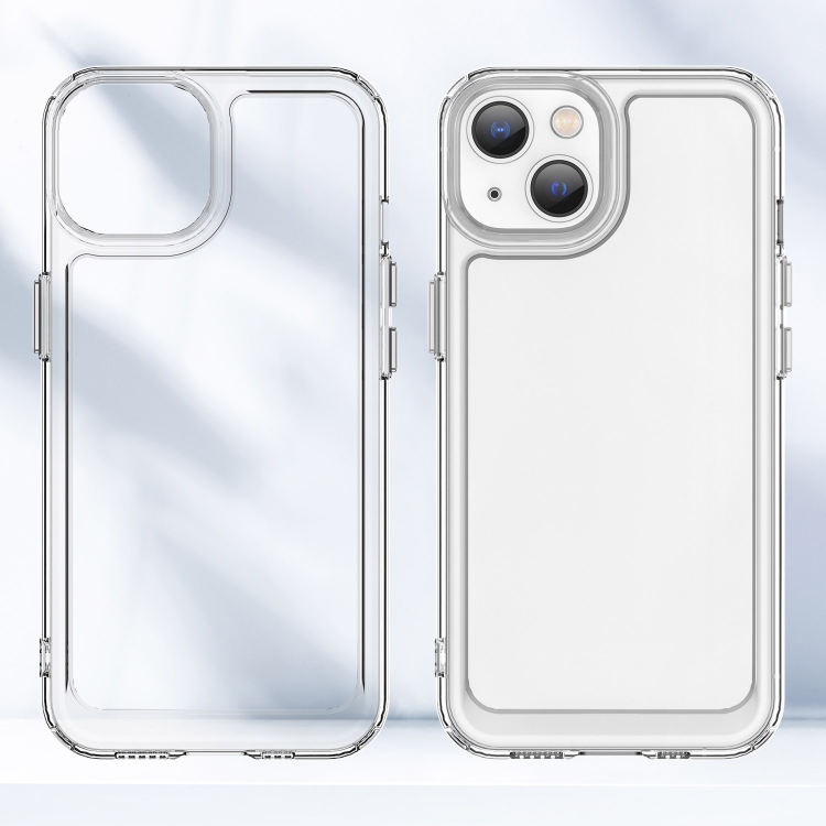 For iPhone 14 Plus Candy Series TPU Phone Case (Transparent)