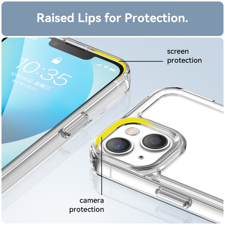 For iPhone 14 Plus Candy Series TPU Phone Case (Transparent)