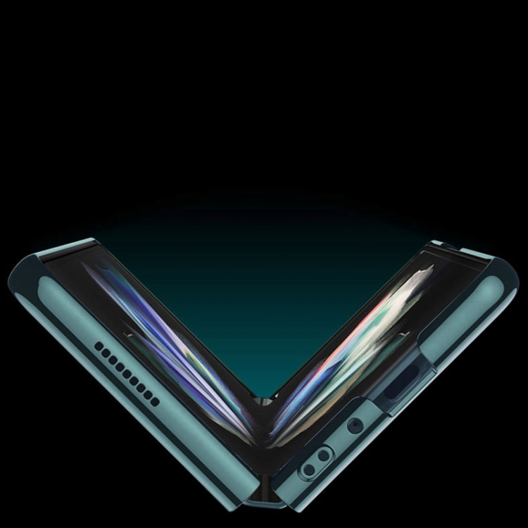 For Samsung Galaxy Z Fold4 GKK Integrated Electroplating + Glass Full Coverage Phone Case(Transparent) For Samsung Galaxy Z Fold4 GKK Integrated Electroplating + Glass Full Coverage Phone Case(Transparent)