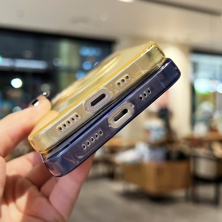 For iPhone 11 Pro Max CD Texture MagSafe TPU Phone Case (Transparent)