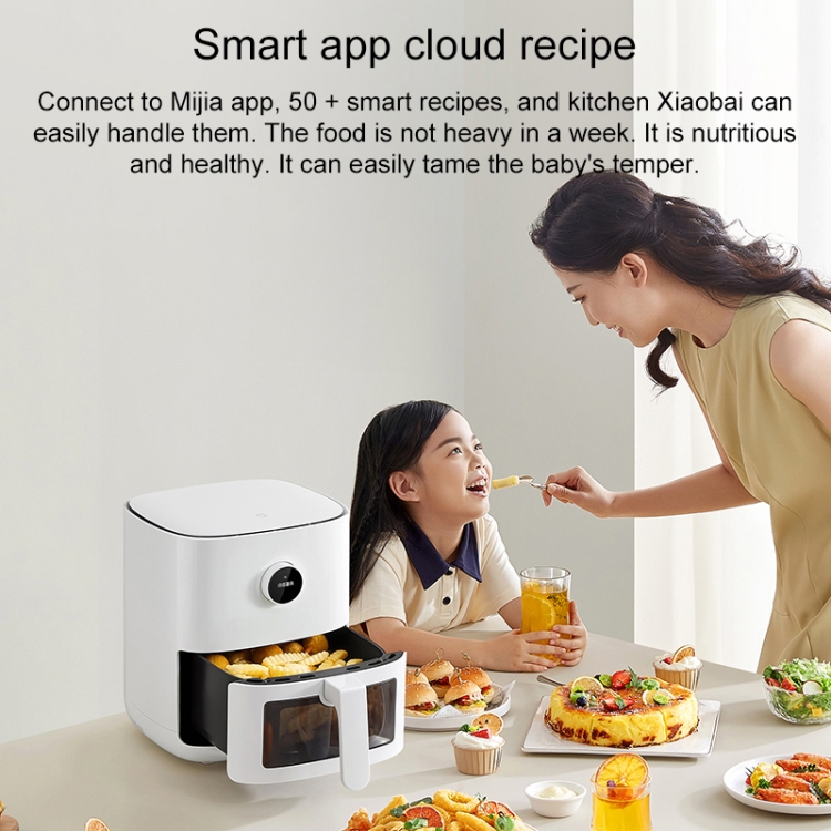 XIAOMI Smart Air Fryer Pro 4L 1600W OLED Display for Baking Roasting Xiaomi  Home APP Control w 100 Smart Recipes