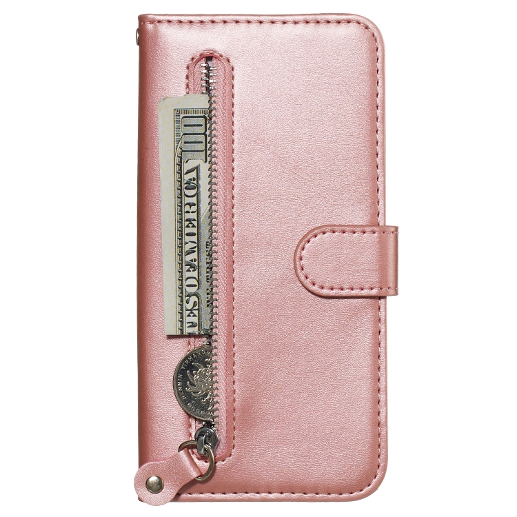 For Galaxy S20+ Fashion Calf Texture Zipper Horizontal Flip Leather Case with Stand & Card Slots & Wallet Function(Rose Gold) For Galaxy S20+ Fashion Calf Texture Zipper Horizontal Flip Leather Case with Stand & Card Slots & Wallet Function(Rose Gold)