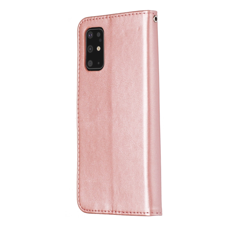 For Galaxy S20+ Fashion Calf Texture Zipper Horizontal Flip Leather Case with Stand & Card Slots & Wallet Function(Rose Gold) For Galaxy S20+ Fashion Calf Texture Zipper Horizontal Flip Leather Case with Stand & Card Slots & Wallet Function(Rose Gold)