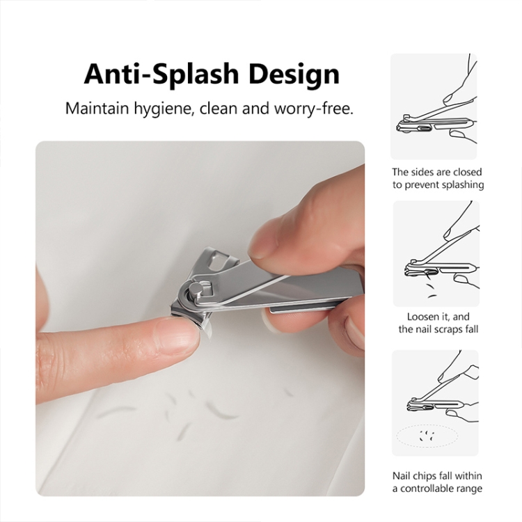 Xiaomi No Splash Nail Clipper Cutter Cleaner Toenail Manicure