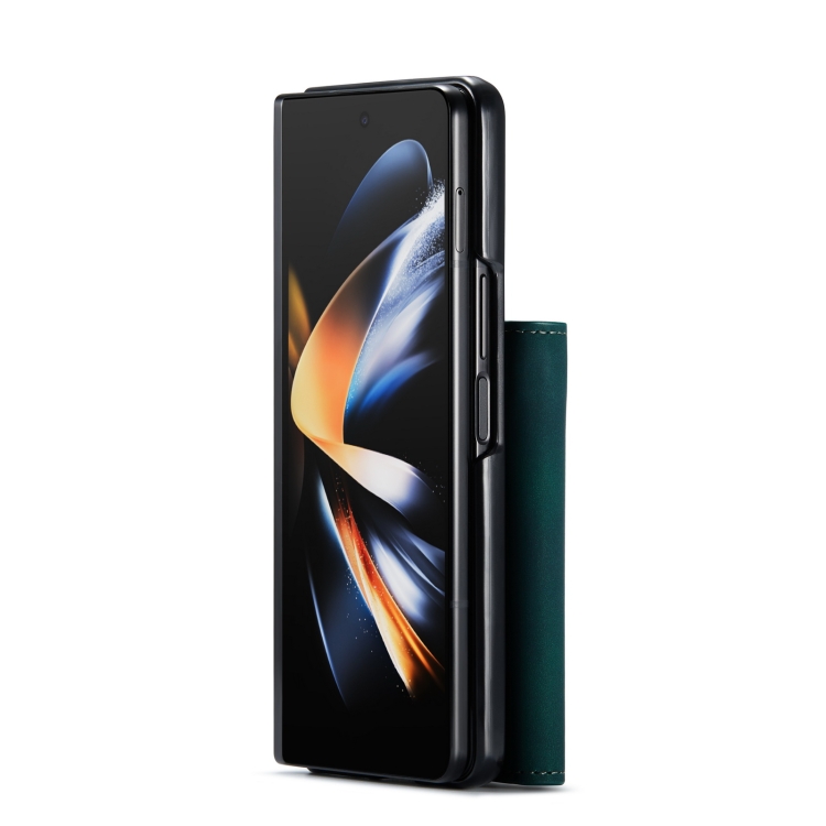 For Samsung Galaxy Z Fold4 DG.MING M1 Series 3-Fold Multi Card Wallet Phone Case(Green) For Samsung Galaxy Z Fold4 DG.MING M1 Series 3-Fold Multi Card Wallet Phone Case(Green)