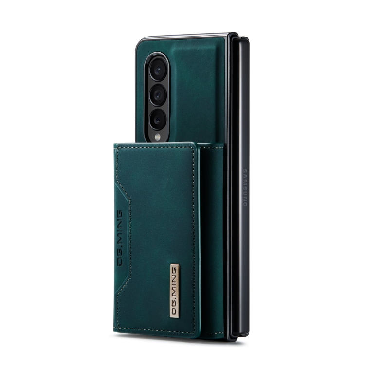 For Samsung Galaxy Z Fold4 DG.MING M2 Series 3-Fold Multi Card Bag Phone Case(Green) For Samsung Galaxy Z Fold4 DG.MING M2 Series 3-Fold Multi Card Bag Phone Case(Green)