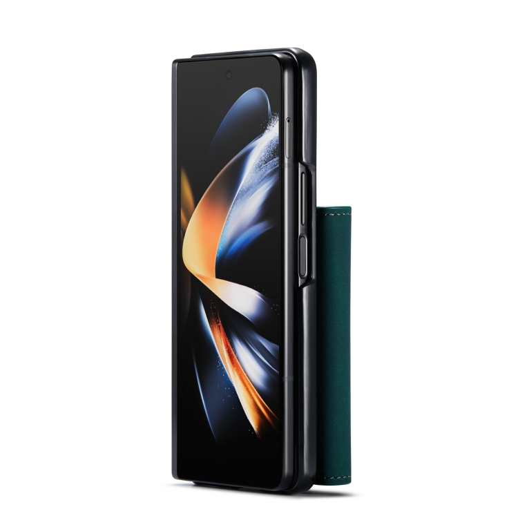 For Samsung Galaxy Z Fold4 DG.MING M2 Series 3-Fold Multi Card Bag Phone Case(Green) For Samsung Galaxy Z Fold4 DG.MING M2 Series 3-Fold Multi Card Bag Phone Case(Green)